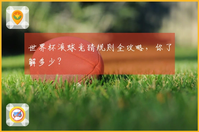 世界杯滚球竞猜规则全攻略，你了解多少？